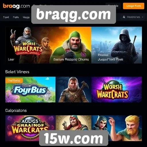 Destaques dos jogos mais populares disponíveis em braqg.com